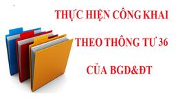 BA CÔNG KHAI NĂM HỌC 2021-2022